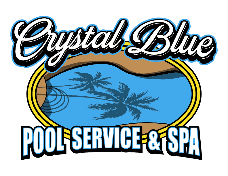 Crystal blue pool service logo